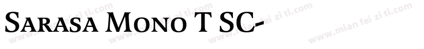 Sarasa Mono T SC字体转换